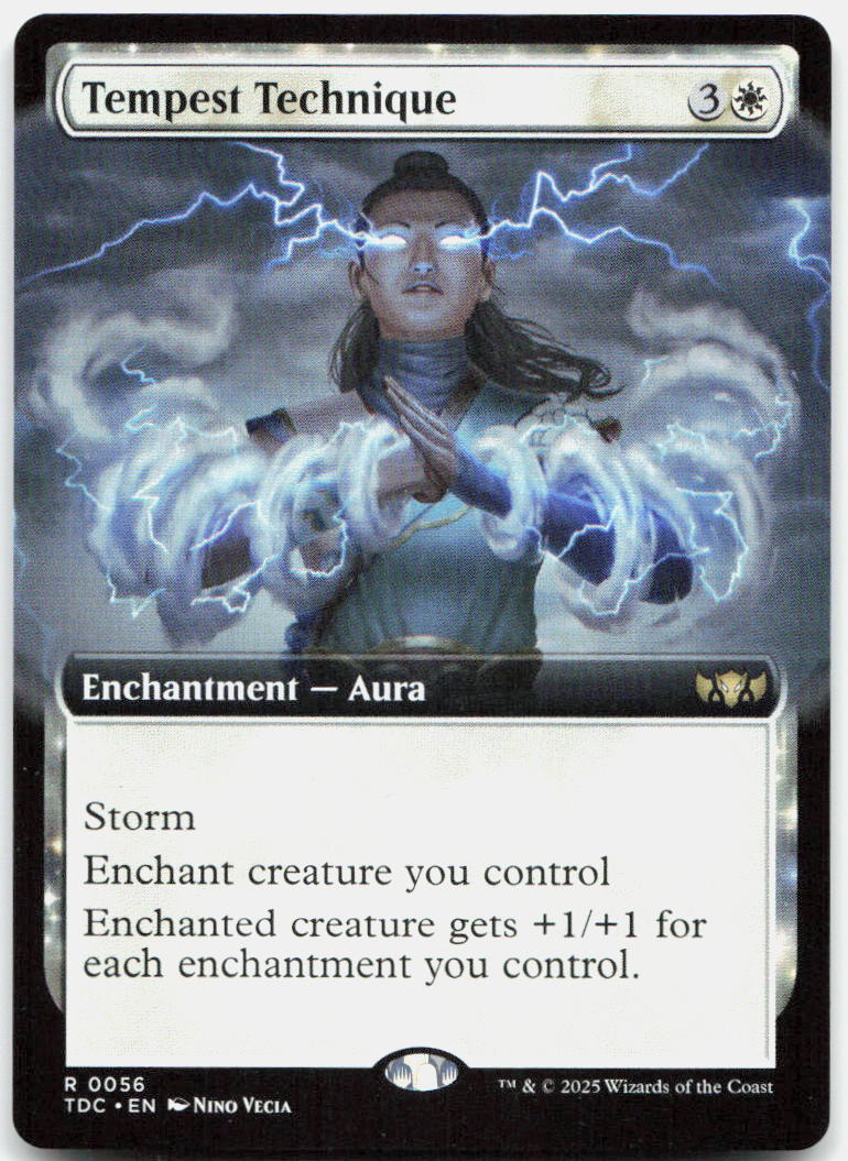 Tempest Technique (Extended Art) NM R Commander: Tarkir: Dragonstorm 56