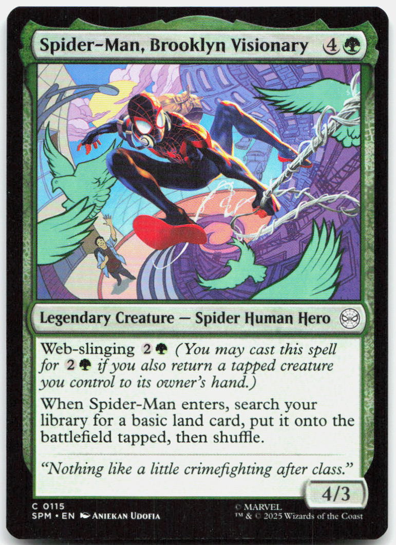 Spider-Man, Brooklyn Visionary NM C Marvel's Spider-Man 115