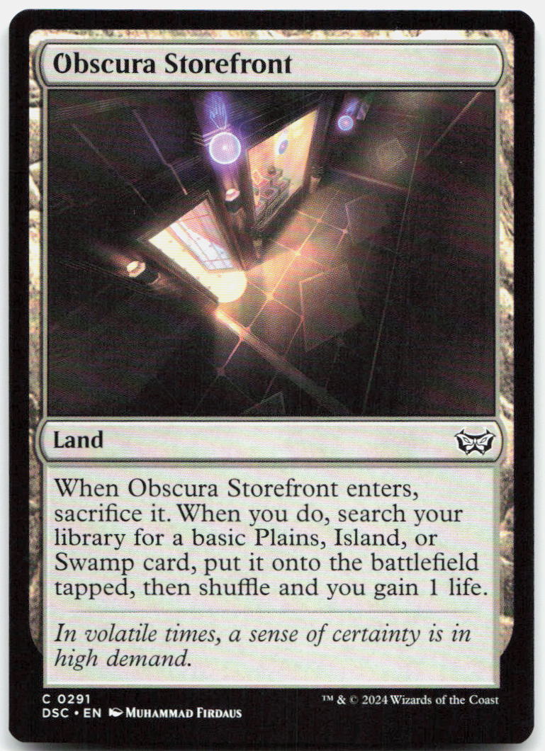 Obscura Storefront NM C Commander: Duskmourn: House of Horror 291