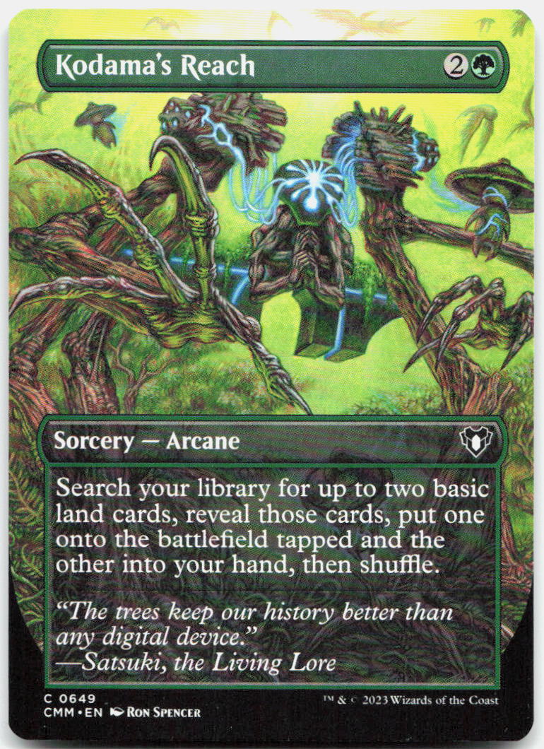 Kodama's Reach (Borderless) NM C Commander Masters 649