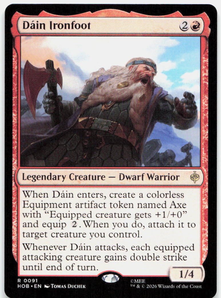 Dain Ironfoot NM R The Hobbit 91