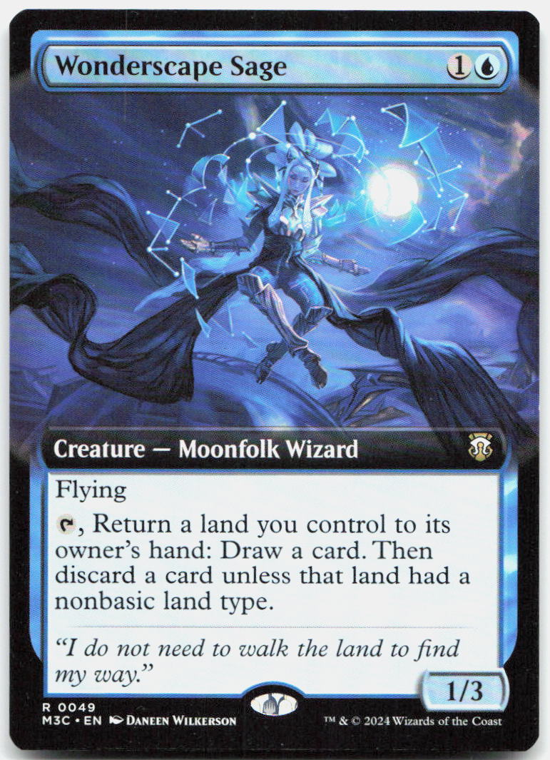 Wonderscape Sage (Extended Art) NM R Commander: Modern Horizons 3 49