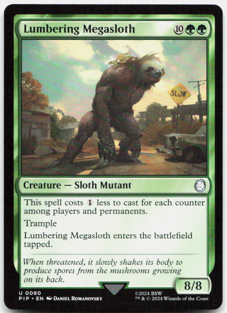 Lumbering Megasloth NM U Universes Beyond: Fallout 80