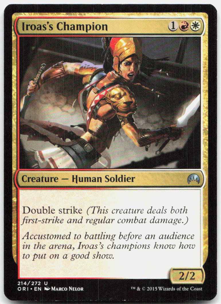 Iroas's Champion NM U Magic Origins 214