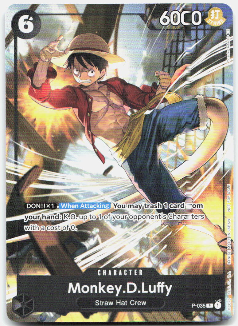 Monkey.D.Luffy (Pirates Party Vol. 3) NM PR One Piece Promotion Cards P-035