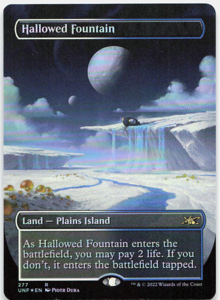 Hallowed Fountain (Borderless) NM Foil R Unfinity 277