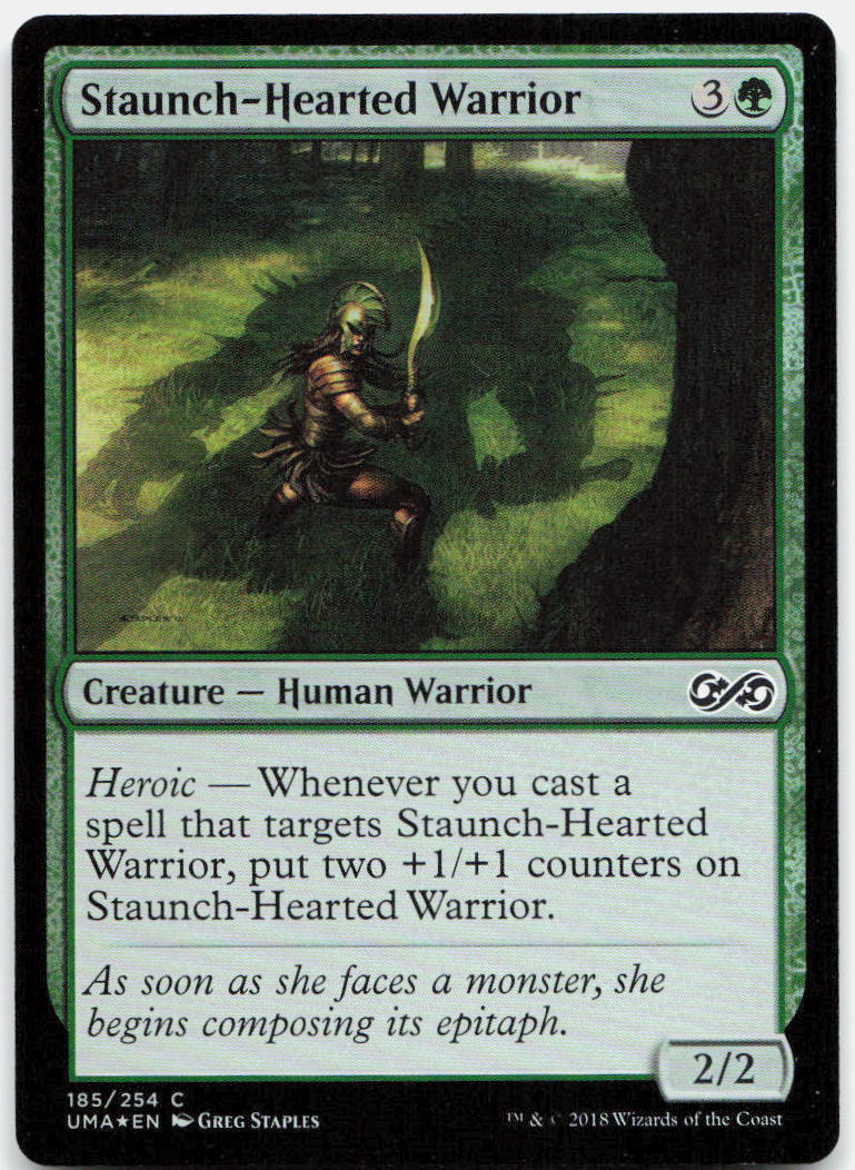 Staunch-Hearted Warrior NM Foil C Ultimate Masters 185