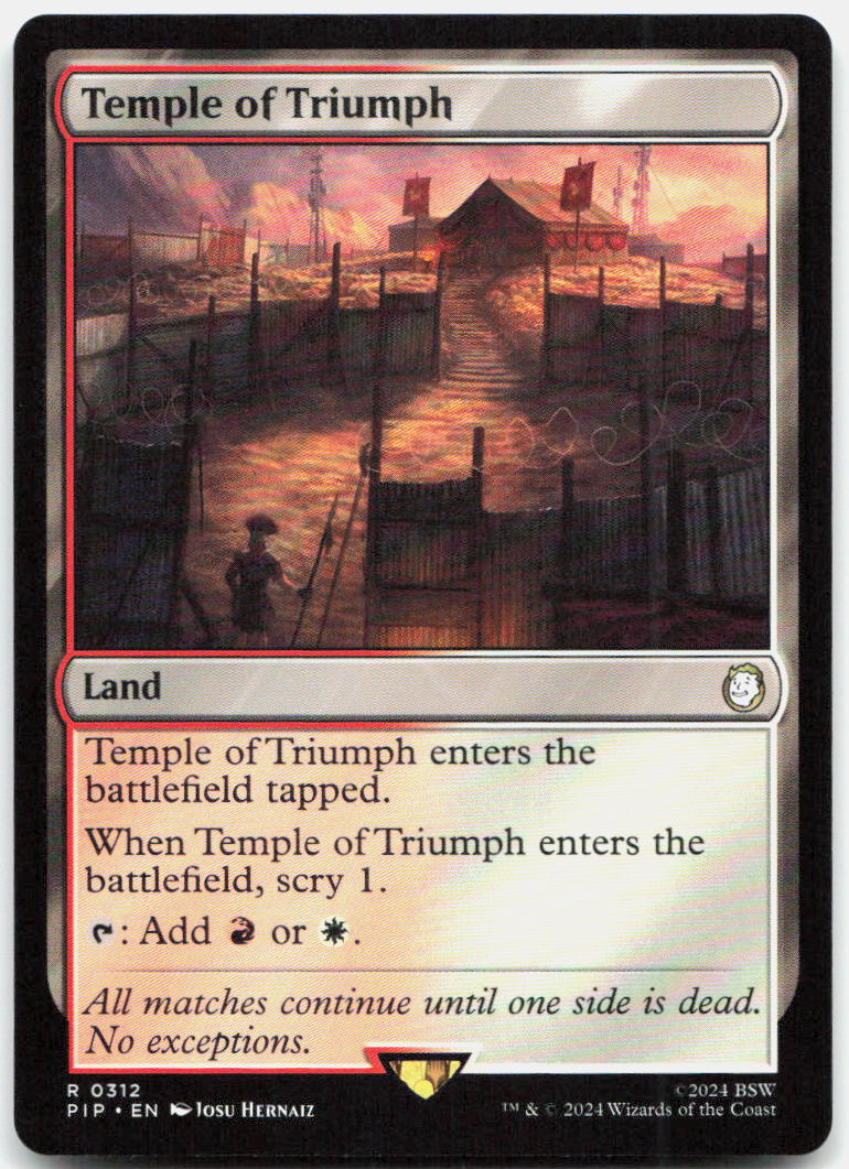 Temple of Triumph NM R Universes Beyond: Fallout 312