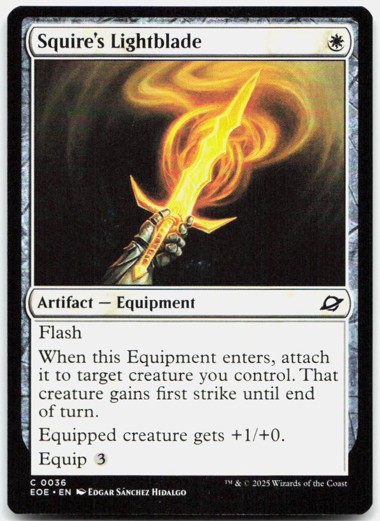 Squire's Lightblade NM C Edge of Eternities 36