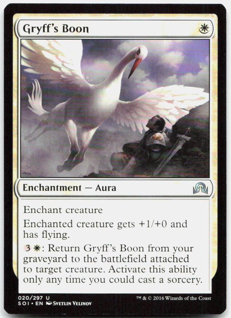 Gryff's Boon NM U Shadows over Innistrad 20