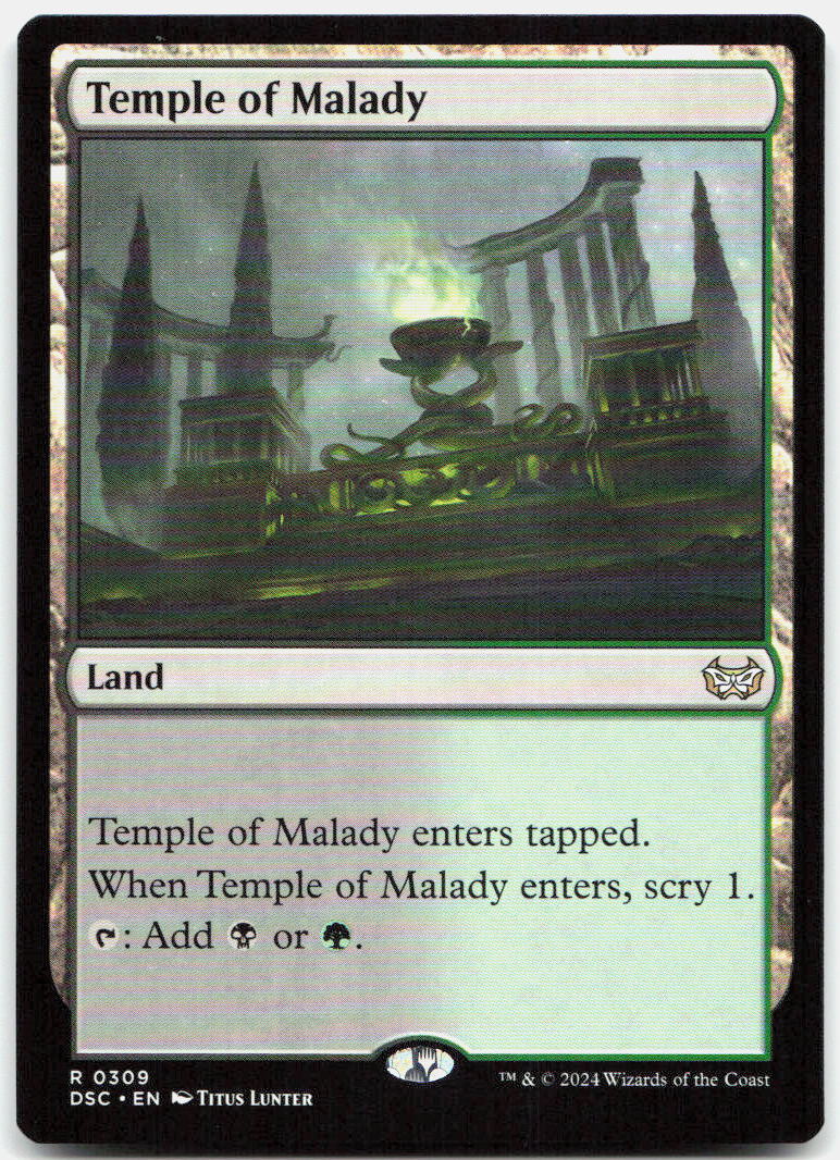 Temple of Malady NM R Commander: Duskmourn: House of Horror 309