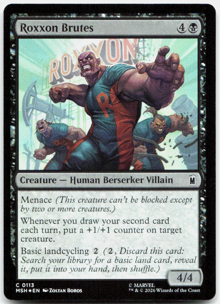 Roxxon Brutes NM Foil C Marvel Super Heroes 113