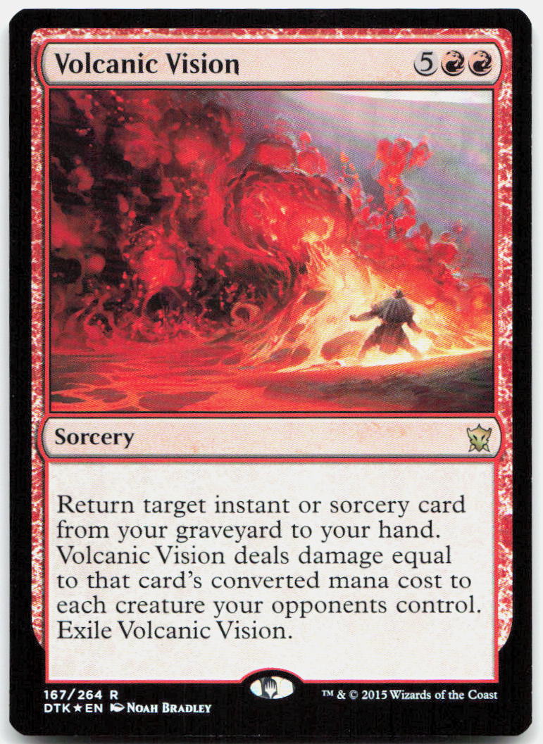 Volcanic Vision NM Foil R Dragons of Tarkir 167