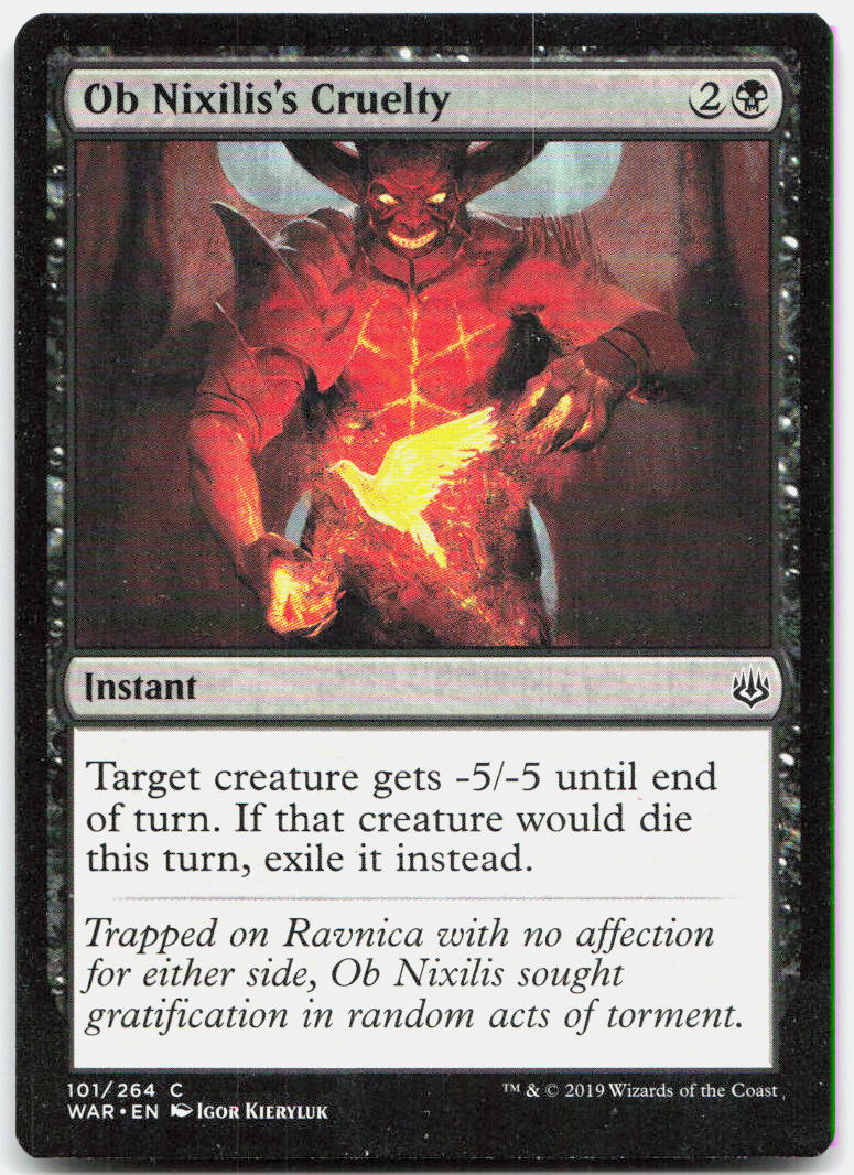 Ob Nixilis's Cruelty NM C War of the Spark 101