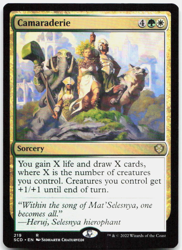 Camaraderie NM R Starter Commander Decks 219
