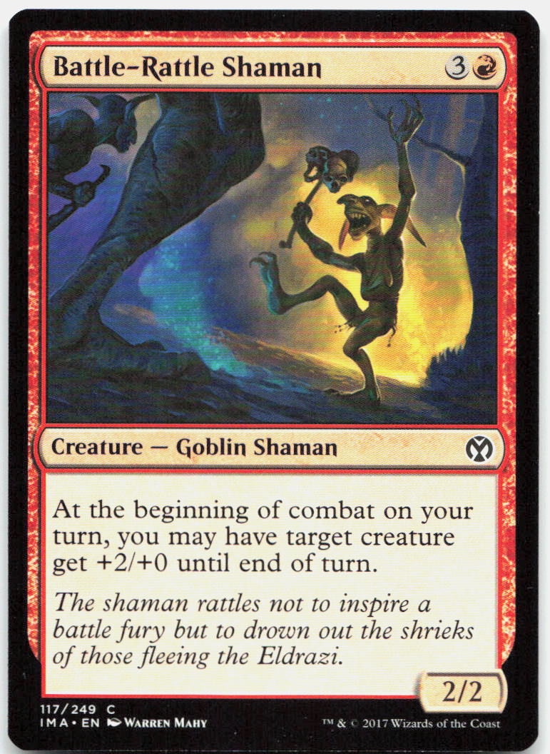 Battle-Rattle Shaman NM C Iconic Masters 117