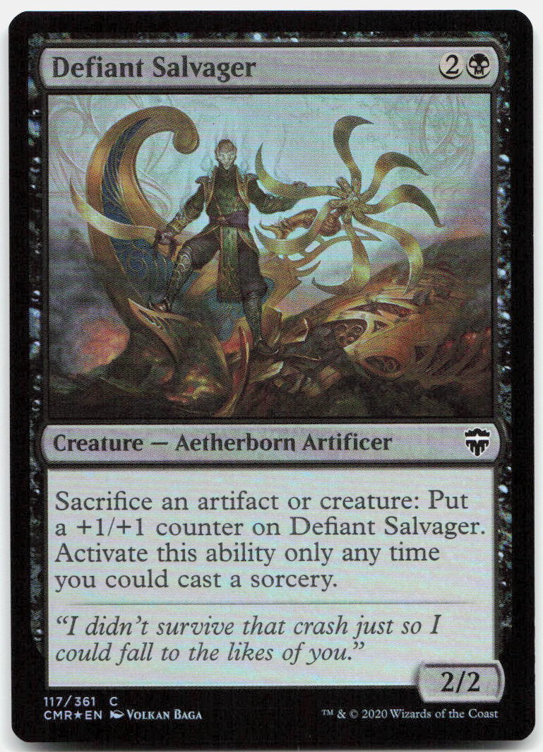Defiant Salvager NM Foil C Commander Legends 117