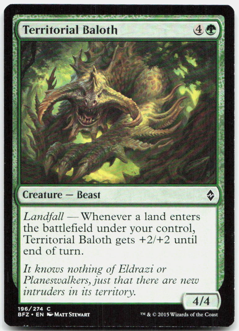 Territorial Baloth NM C Battle for Zendikar 196