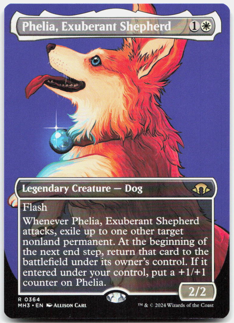 Phelia, Exuberant Shepherd (Borderless) NM R Modern Horizons 3 364