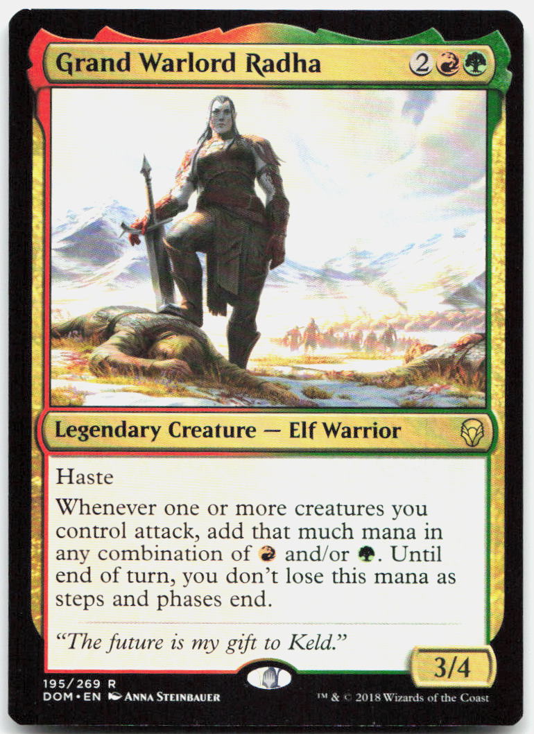 Grand Warlord Radha NM R Dominaria 195