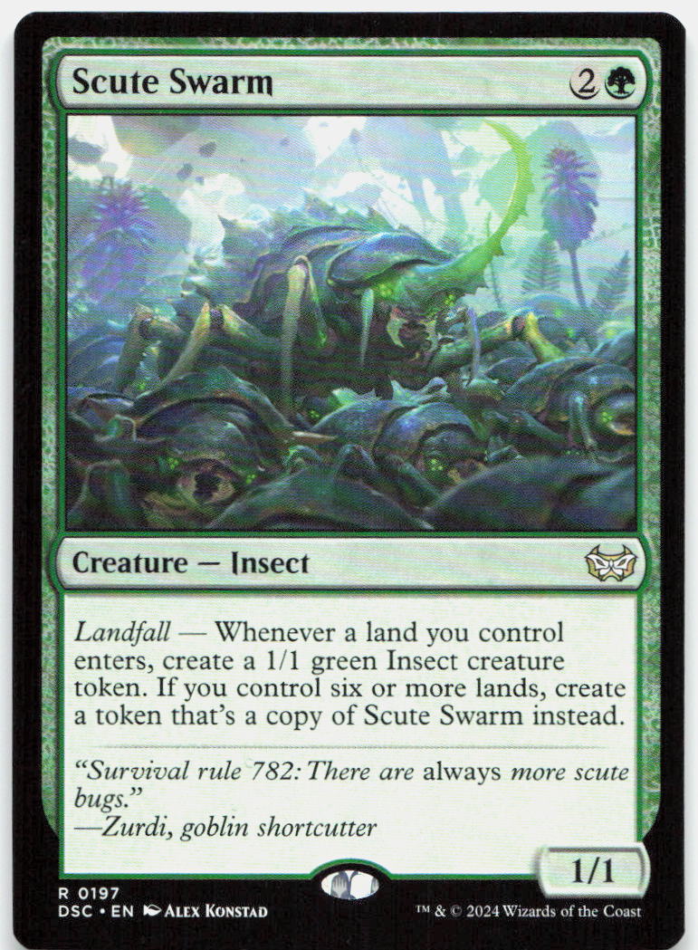 Scute Swarm NM R Commander: Duskmourn: House of Horror 197