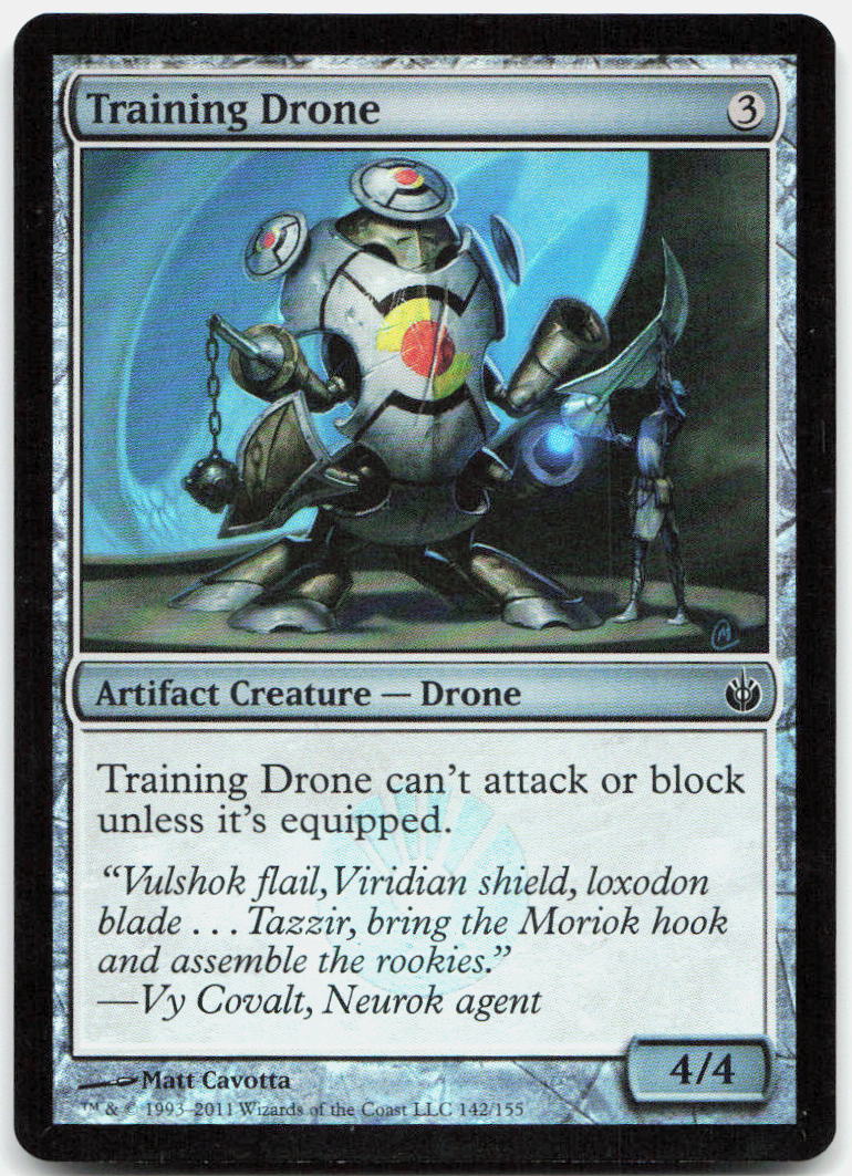 Training Drone NM Foil C Mirrodin Besieged 142