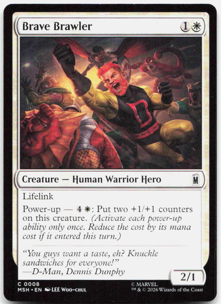 Brave Brawler NM C Marvel Super Heroes 8