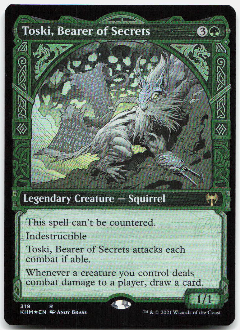 Toski, Bearer of Secrets (Showcase) NM Foil R Kaldheim 319