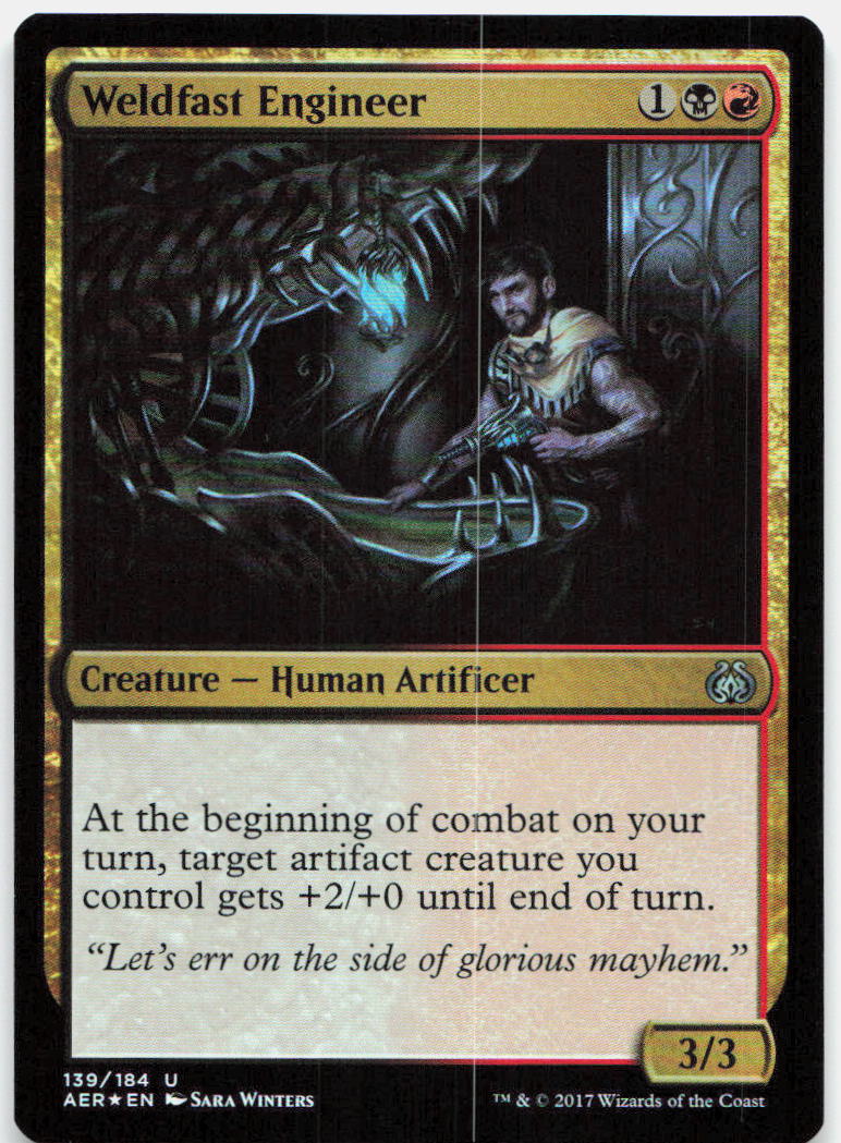 Weldfast Engineer NM Foil U Aether Revolt 139