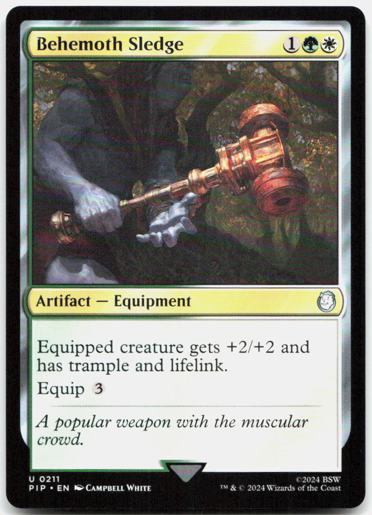 Behemoth Sledge NM U Universes Beyond: Fallout 211