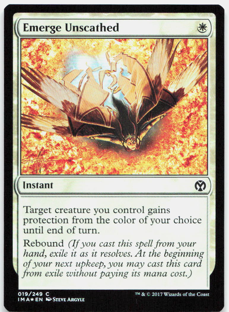Emerge Unscathed NM Foil C Iconic Masters 19