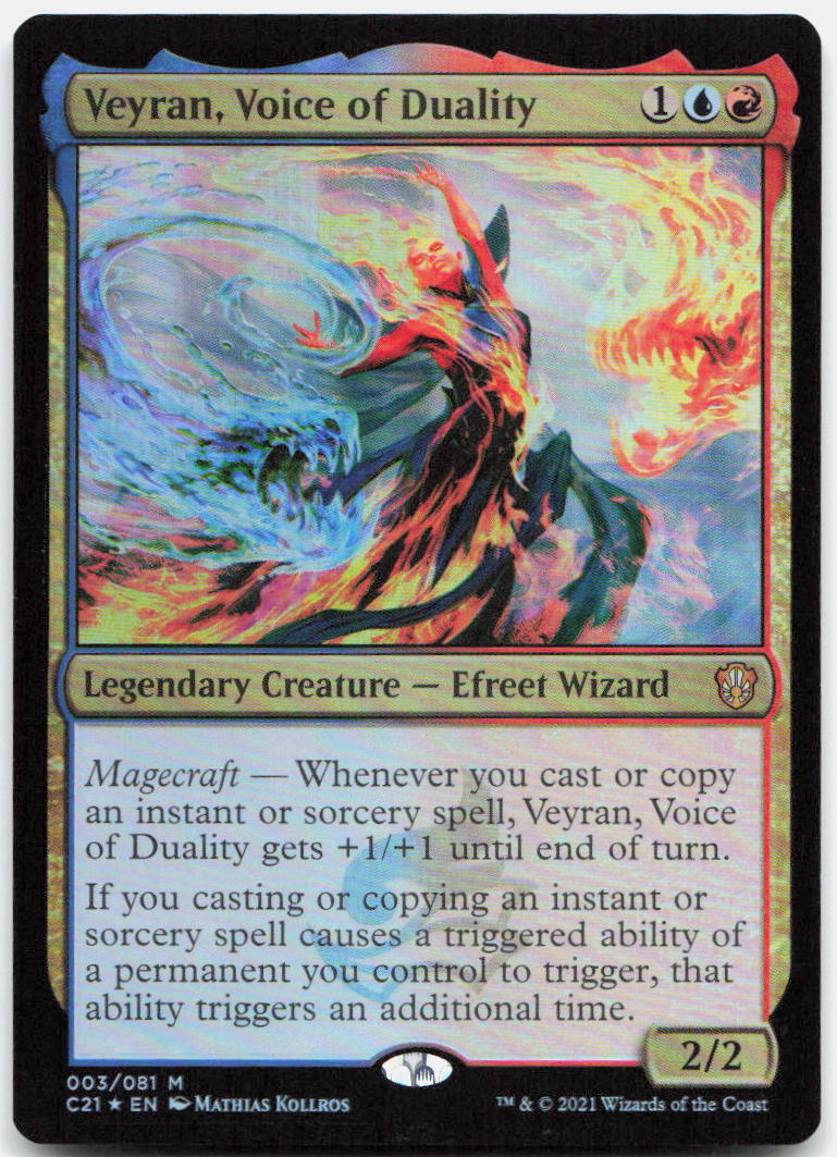 Veyran, Voice of Duality NM Foil M Commander 2021 3