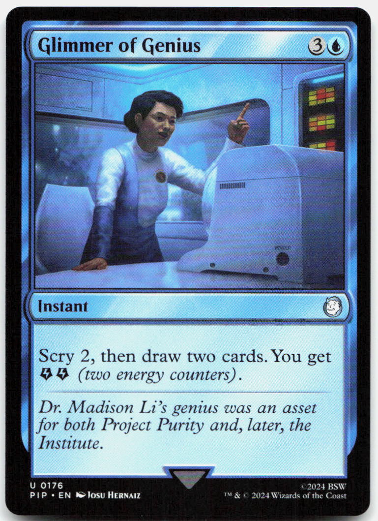 Glimmer of Genius NM U Universes Beyond: Fallout 176