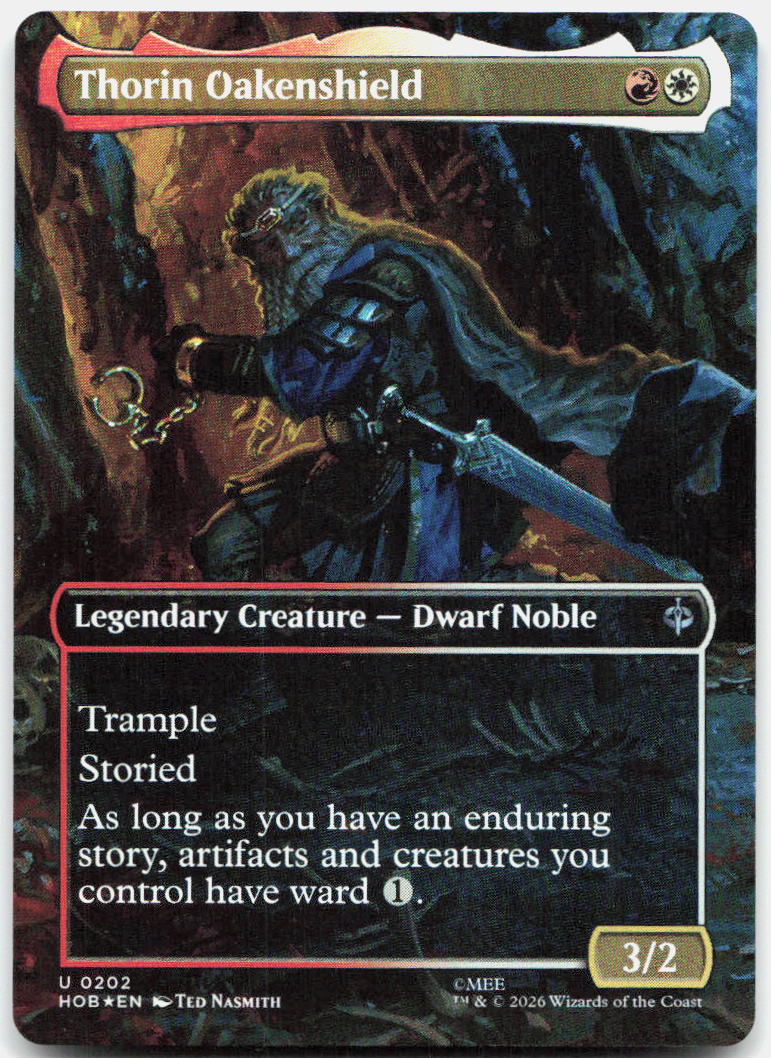 Thorin Oakenshield (Borderless) NM Foil U The Hobbit 202