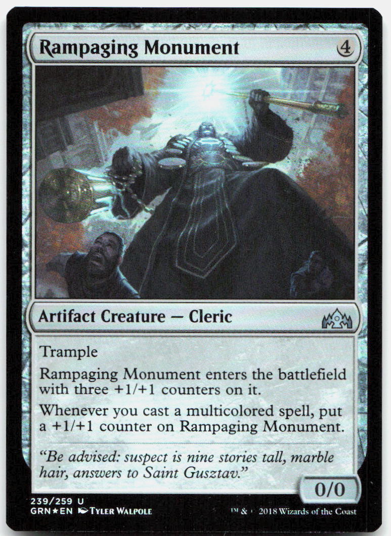 Rampaging Monument NM Foil U Guilds of Ravnica 239