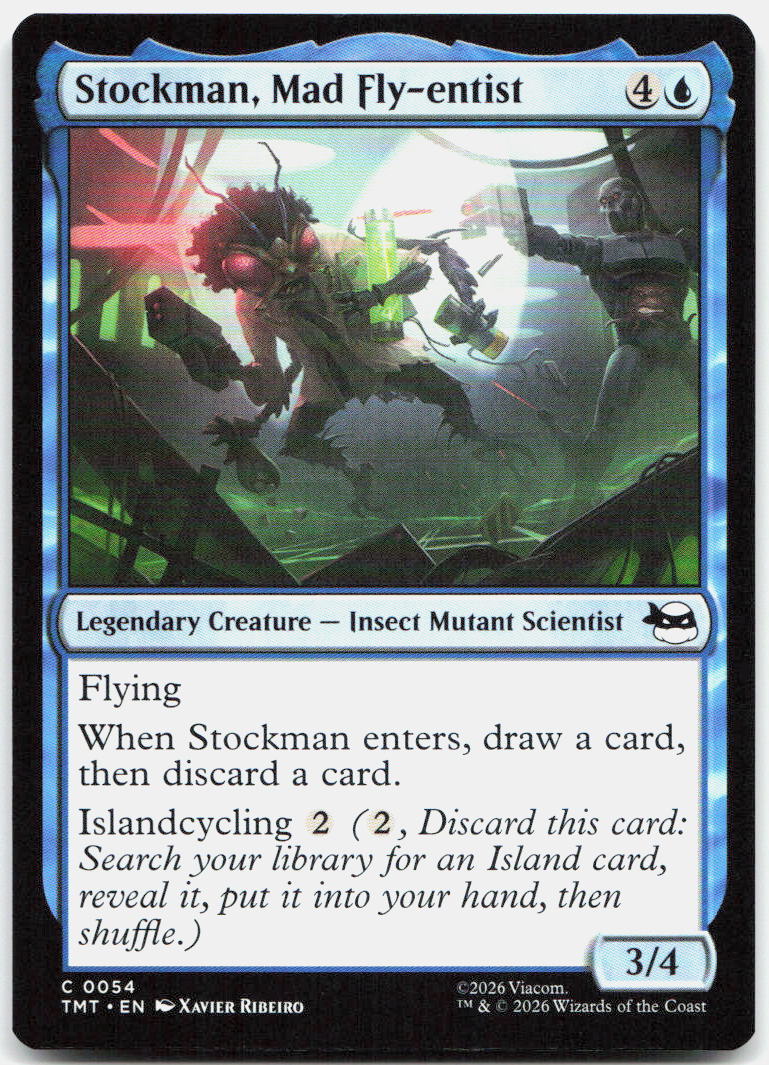 Stockman, Mad Fly-entist NM C Teenage Mutant Ninja Turtles 54