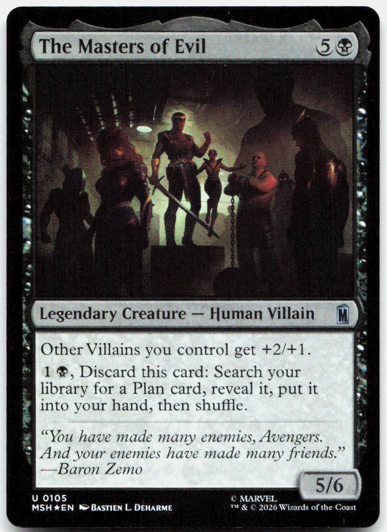The Masters of Evil NM Foil U Marvel Super Heroes 105