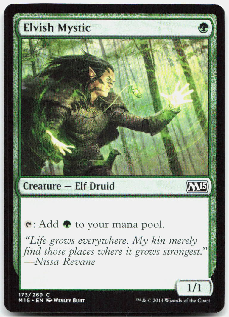 Elvish Mystic NM C Magic 2015 (M15) 173