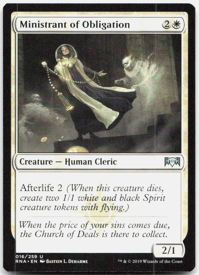 Ministrant of Obligation NM U Ravnica Allegiance 16