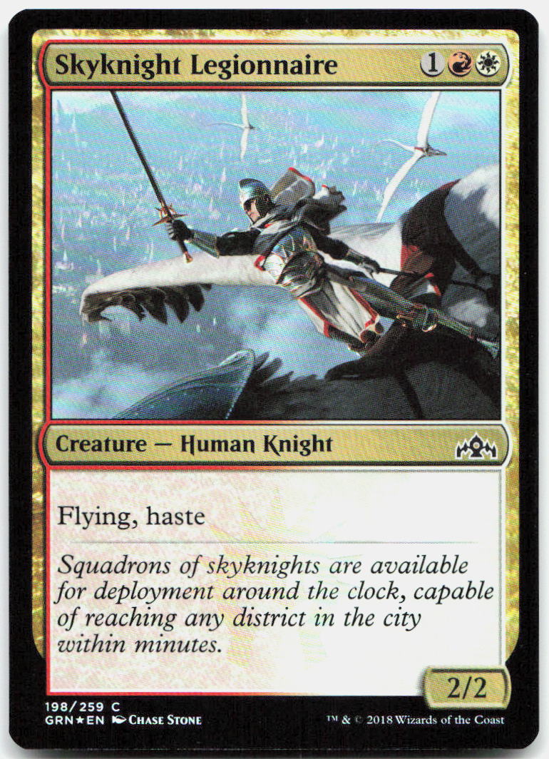 Skyknight Legionnaire NM Foil C Guilds of Ravnica 198