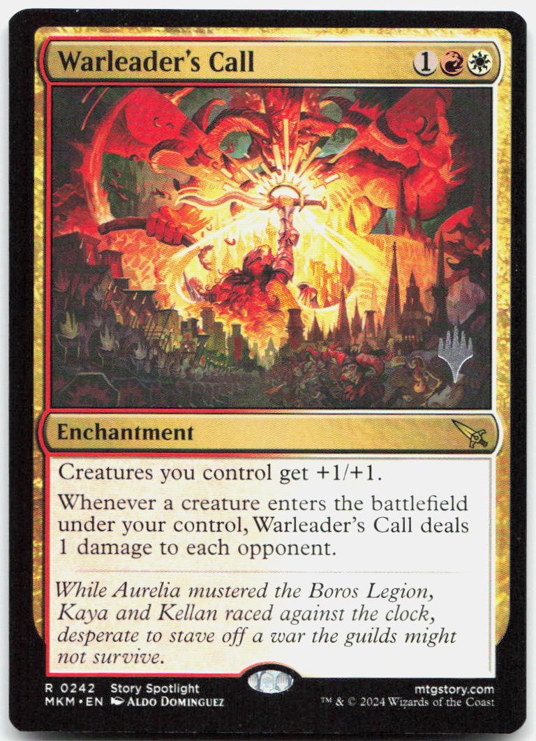 Warleader's Call NM R Promo: Murders at Karlov Manor 242