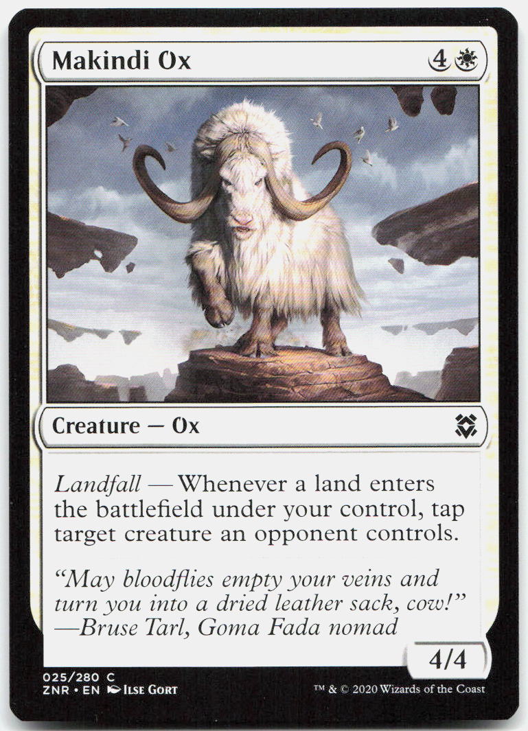 Makindi Ox NM C Zendikar Rising 25