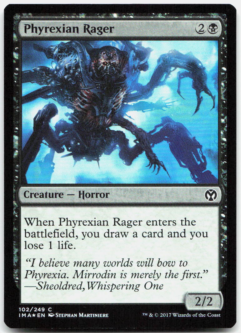 Phyrexian Rager NM Foil C Eternal Masters 102
