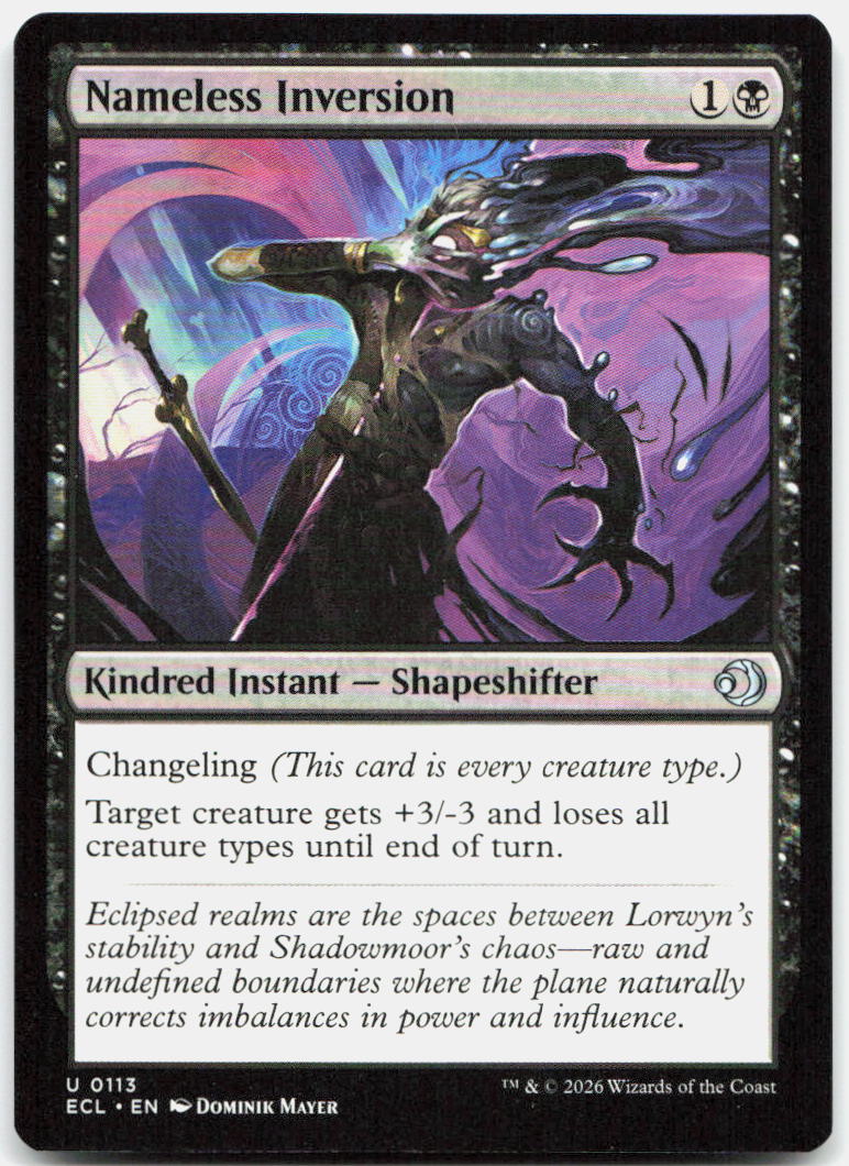 Nameless Inversion NM U Lorwyn Eclipsed 113