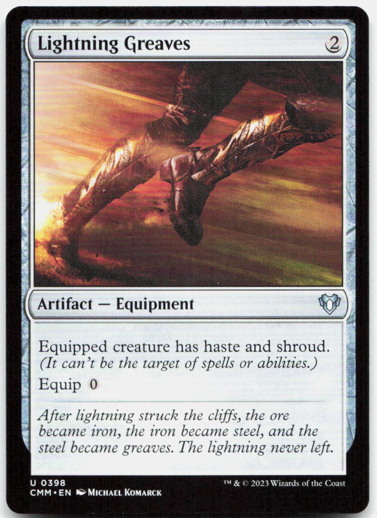Lightning Greaves NM U Commander Masters 398