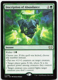 Inscription of Abundance NM R Commander: Duskmourn: House of Horror 186