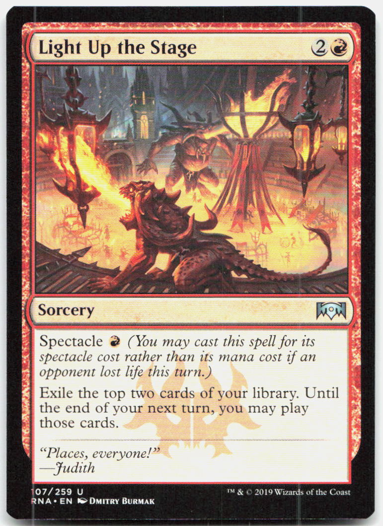 Light Up the Stage NM U Ravnica Allegiance 107