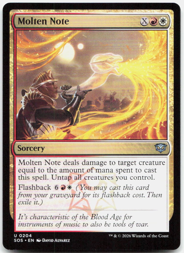 Molten Note NM U Secrets of Strixhaven 204
