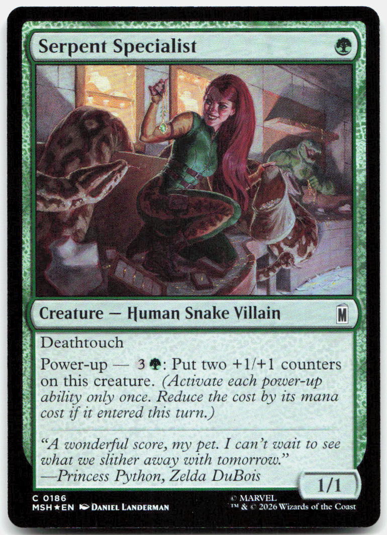 Serpent Specialist NM Foil C Marvel Super Heroes 186