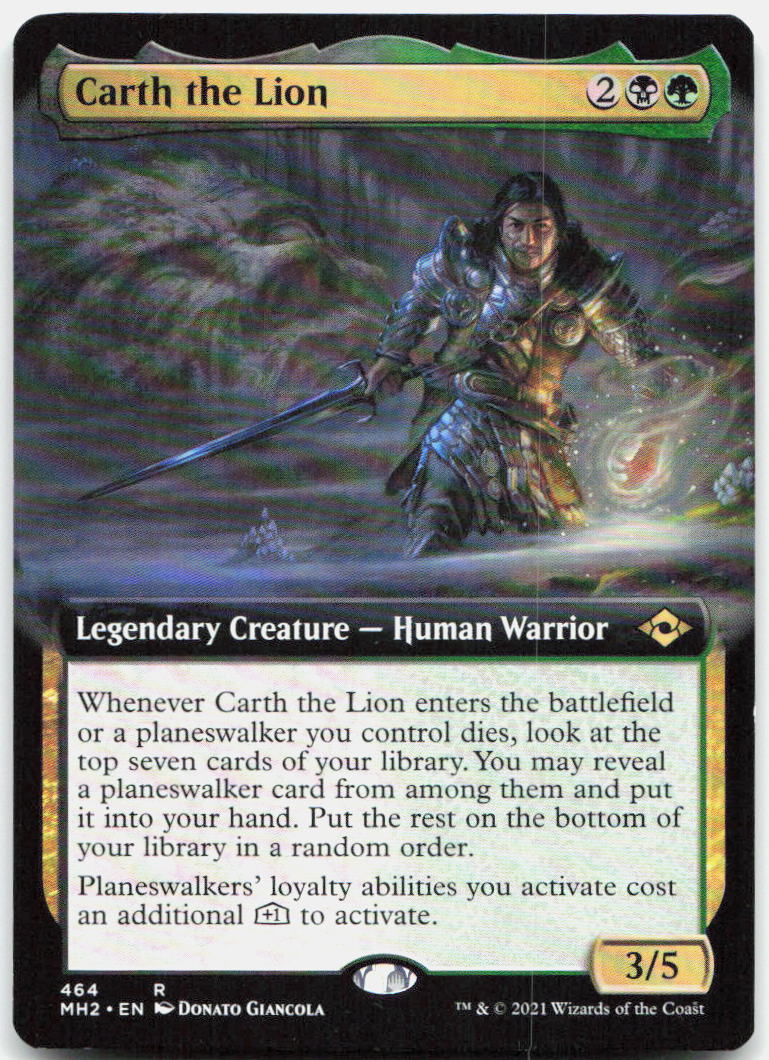 Carth the Lion (Extended Art) NM R Modern Horizons 2 464